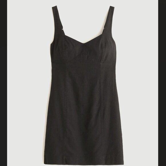 Abercrombie & Fitch Dresses & Skirts - Abercrombie & Fitch Women's Corset Seamed Linen-Blend Mini Dress XLT